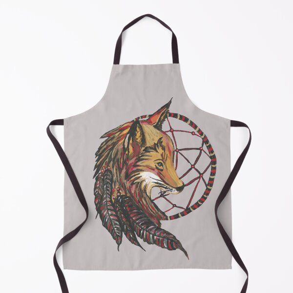 Item preview, Indian dream catcher with fox's head designed and sold by BebiCervin.