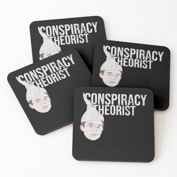 Item preview, Distressed Conspiracy Theorist Text - Tin-Foil Hat Kid - Hoax designed and sold by DeWinnes.