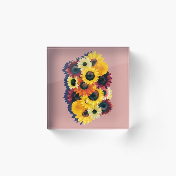 Sunflowers Acrylic Block