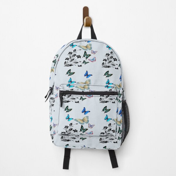 Item preview, Butterfly Inspirational Art Floral Blue, Teal, Green, Black & White: Beautiful Home Decor, Apparel & Gifts designed and sold by Cute & Sassy Custom Gifting Boutiques.