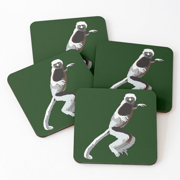 Item preview, Coquerel’s Sifaka (Propithecus coquereli) designed and sold by Alawstrations.