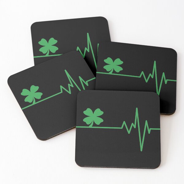 Item preview, St. Patrick's Day Clover Heartbeat designed and sold by sunandsnowglobe.
