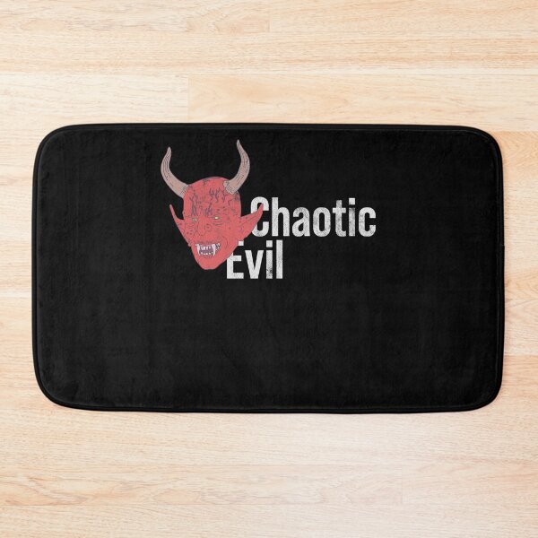 Item preview, Distressed Chaotic Evil Text - Devil Horns - Roleplaying designed and sold by DeWinnes.