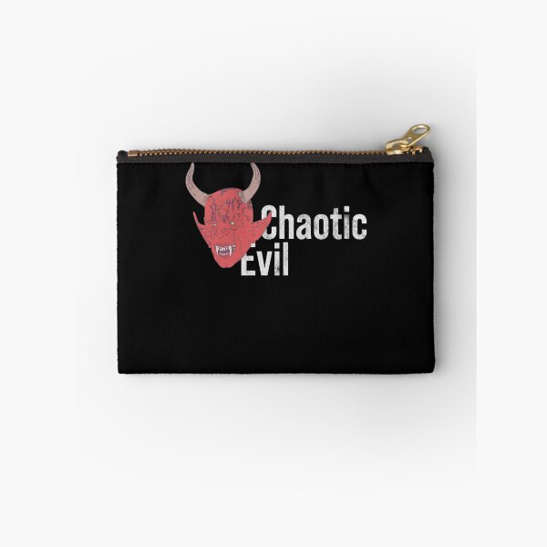 Item preview, Distressed Chaotic Evil Text - Devil Horns - Roleplaying designed and sold by DeWinnes.