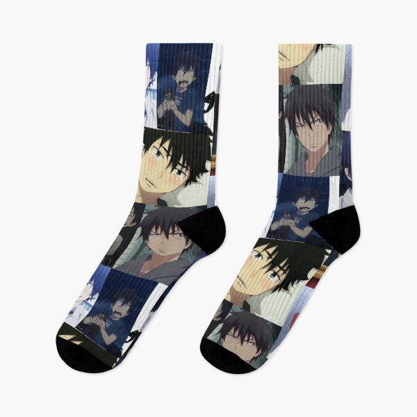 Item preview, Blue Exorcist Rin Okrumura inspired collage design designed and sold by VeniceStand.