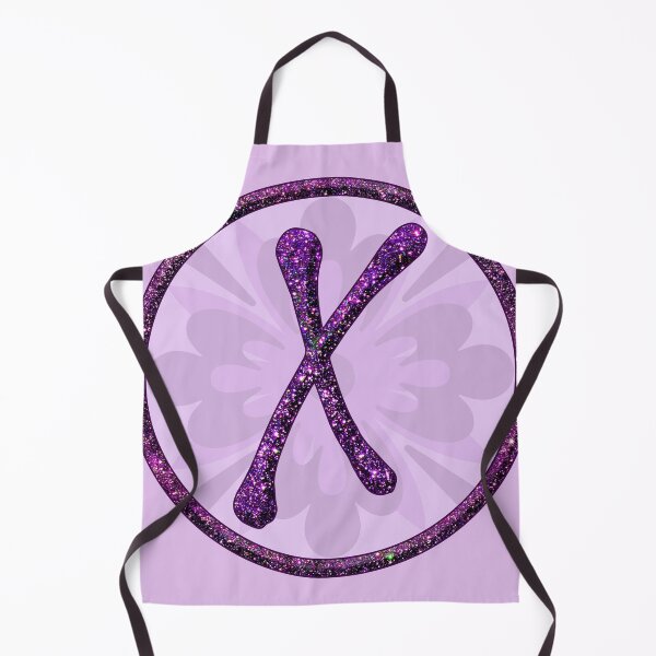 Item preview, Alphabet X letters as glittering monograms in purple glitter designed and sold by GlamourChick.