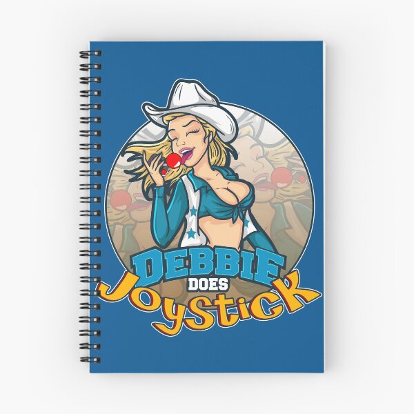 Item preview, Debbie Does Joystick (gamer girl pin-up - clean parody version) designed and sold by stickofjoy.