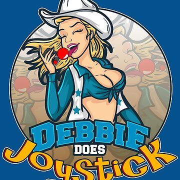 Artwork thumbnail, Debbie Does Joystick (gamer girl pin-up - clean parody version) by stickofjoy