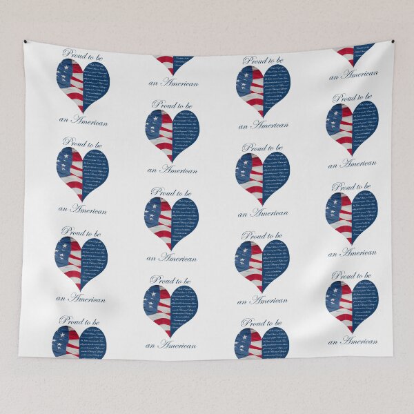 Item preview, Proud to be an American Patriotic Heart designed and sold by WearURColors.