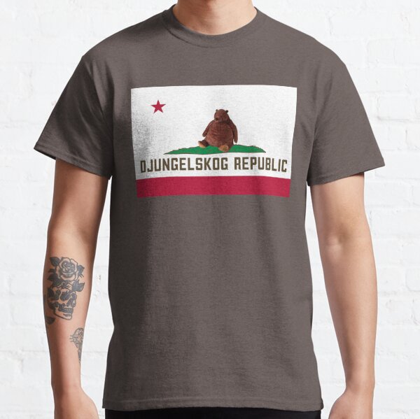 California Republic Borderless Bear Flag Black Text Long Sleeve Shirt -  California Republic Clothes