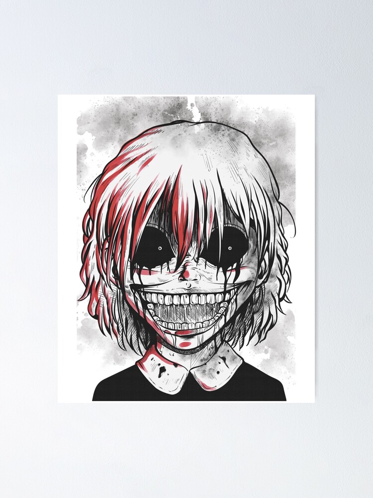 Bloody Horror Smile Anime Character Creepy Halloween