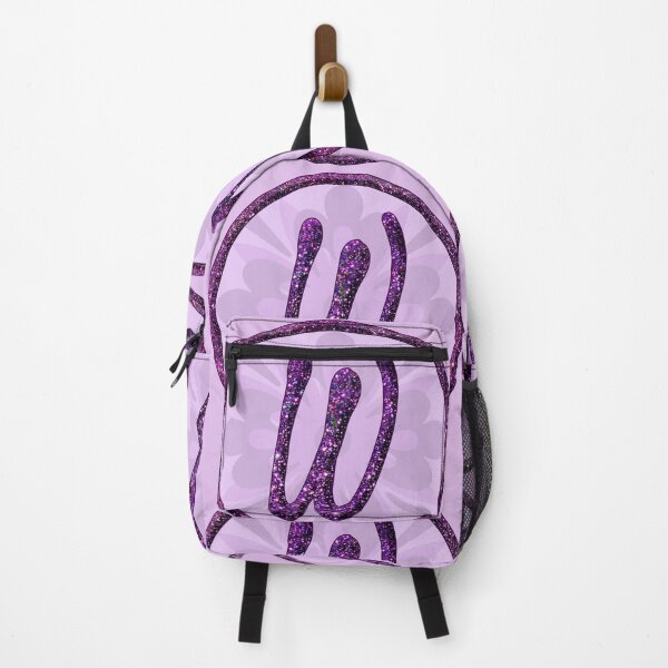Item preview, Monogram W Letter Glittering Alphabet Purple Glitter Glam designed and sold by GlamourChick.