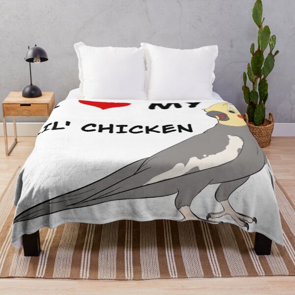 Item preview, I love my cockatiel “I love my lil chicken” (Normal Grey mutation) designed and sold by ArtsyPetThings.