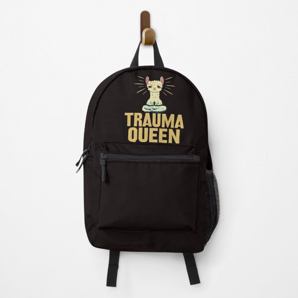  Funny Trauma Llama EMT  vintage Paramedic Trauma Queen With Sayings Backpack