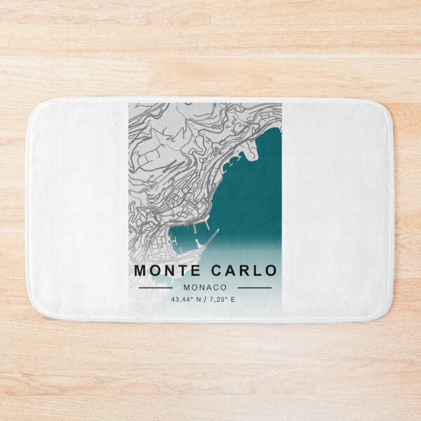 Item preview, Monte Carlo CİTY ROAD MAP POSTER designed and sold by rashadat.