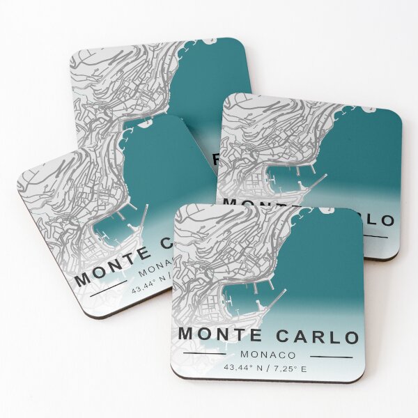 Item preview, Monte Carlo CİTY ROAD MAP POSTER designed and sold by rashadat.