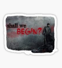 "Shall we begin?" Khan from Star Trek: Into Darkness Sticker