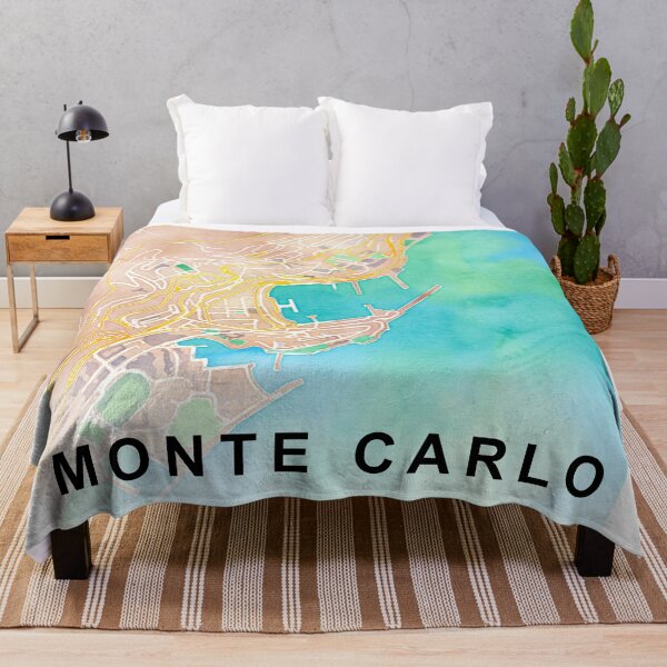 Item preview, Monte Carlo CİTY ROAD MAP POSTER designed and sold by rashadat.
