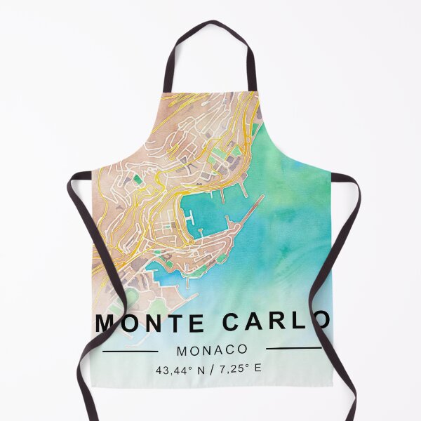 Item preview, Monte Carlo CİTY ROAD MAP POSTER designed and sold by rashadat.