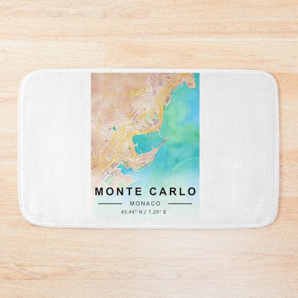 Item preview, Monte Carlo CİTY ROAD MAP POSTER designed and sold by rashadat.