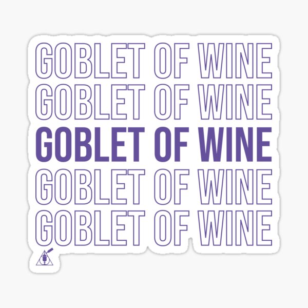 Goblet of Wine Sticker