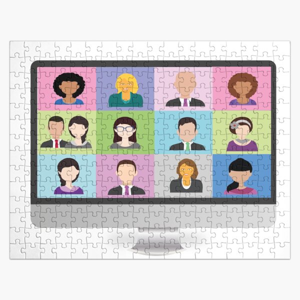 Zoom Meeting Jigsaw Puzzles Redbubble