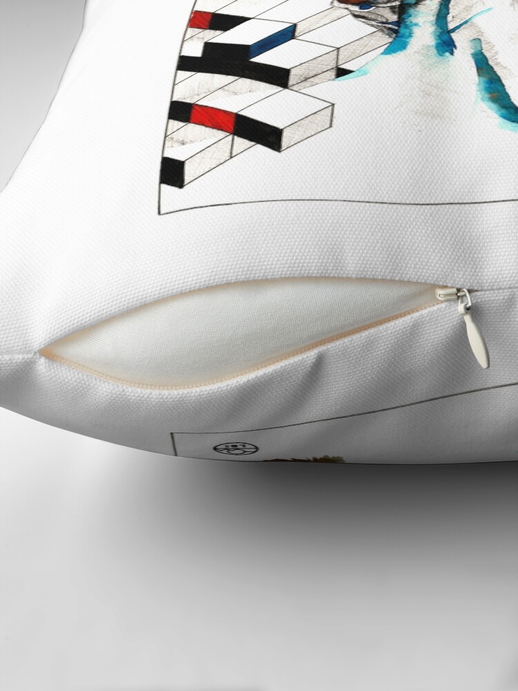 Aperçu 2 sur 4. Coussin avec l'œuvre David créée et vendue par LoicBrDesign.