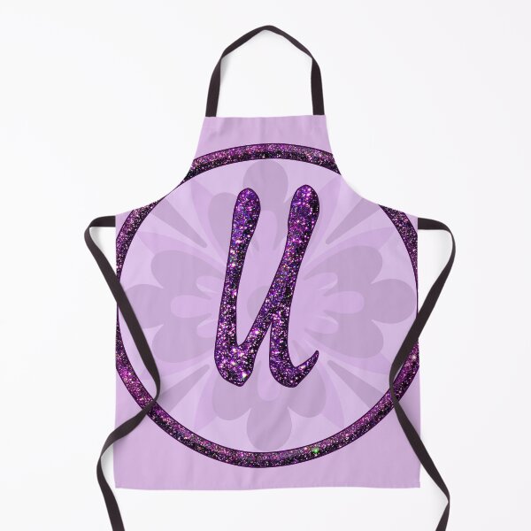 Item preview, U monogram letter glittering alphabet designed and sold by GlamourChick.