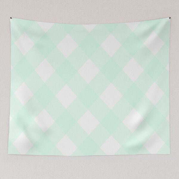 Item preview, Aesthetic Pastel Mint Argyle  designed and sold by STAR10008.