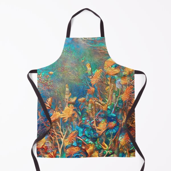 Item preview, Underwater floral abstract designed and sold by blackhalt.
