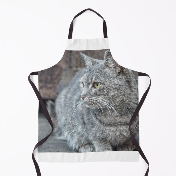 Item preview, Feral grey cat designed and sold by Beverley Goodwin.