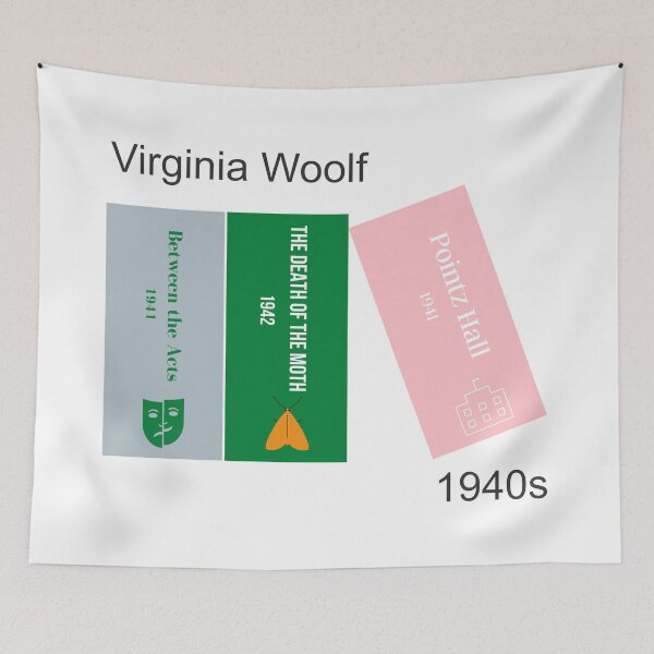 Item preview, Virginia Woolf book print, 1940s designed and sold by UndertoneShop.