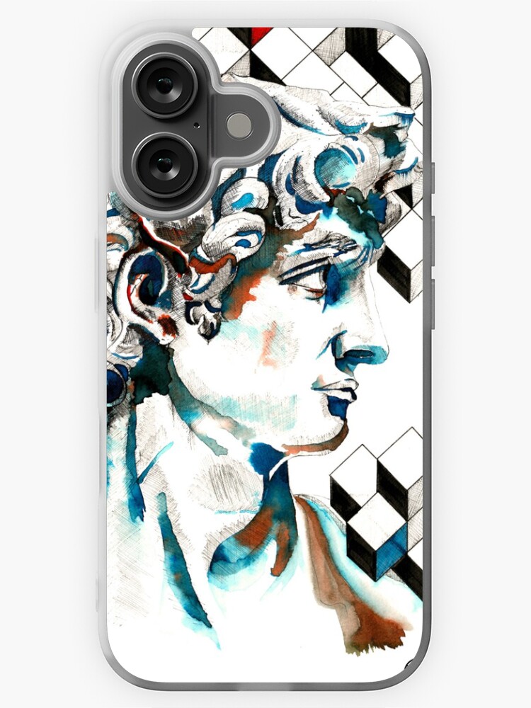Aperçu 1 sur 5. Coque iPhone avec l'œuvre David créée et vendue par LoicBrDesign.