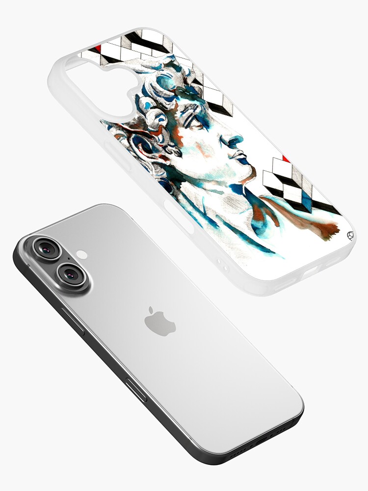 Aperçu 2 sur 5. Coque iPhone avec l'œuvre David créée et vendue par LoicBrDesign.