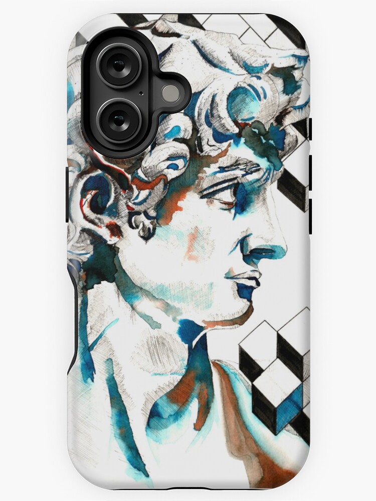Aperçu 1 sur 4. Coque iPhone avec l'œuvre David créée et vendue par LoicBrDesign.