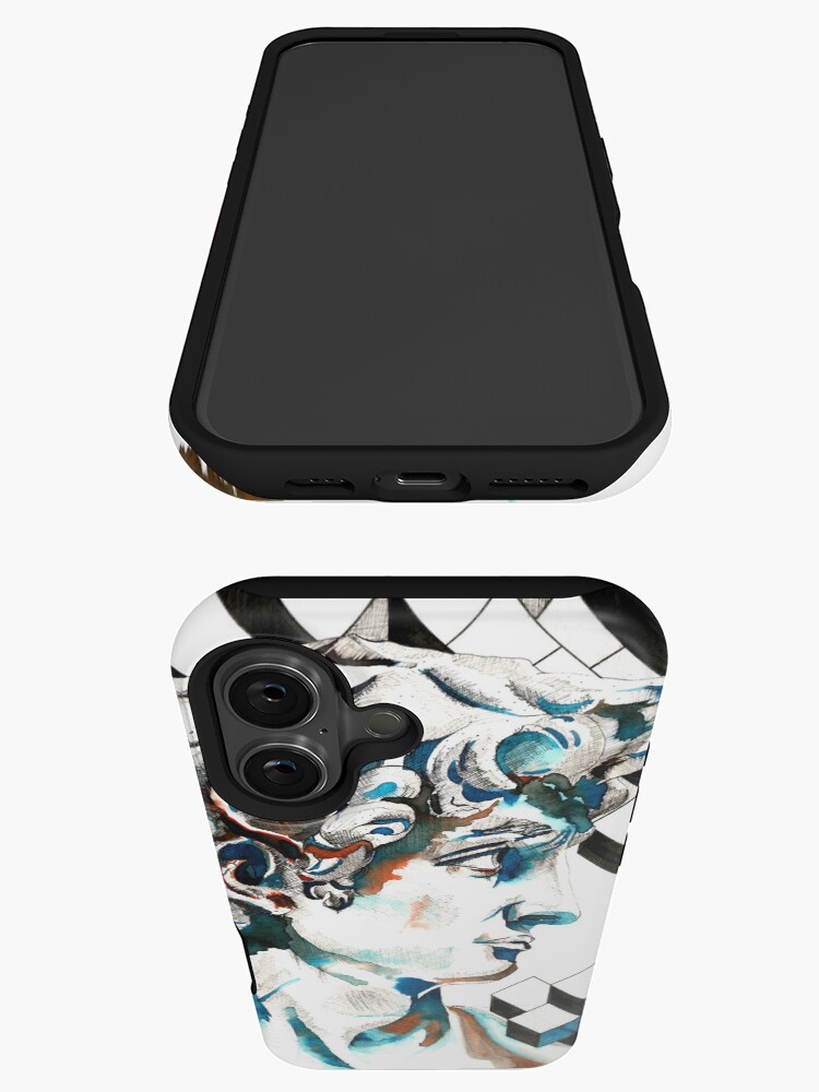 Aperçu 3 sur 4. Coque iPhone avec l'œuvre David créée et vendue par LoicBrDesign.