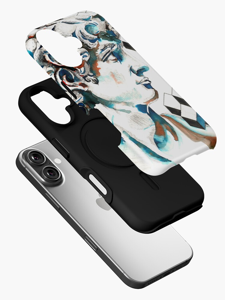 Aperçu 2 sur 4. Coque iPhone avec l'œuvre David créée et vendue par LoicBrDesign.