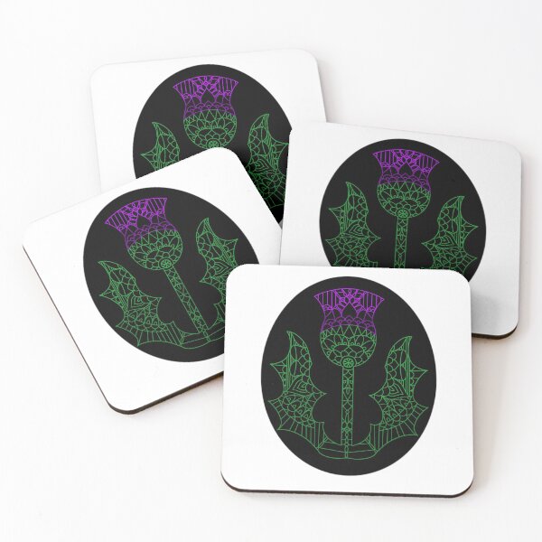 Item preview, Mandala thistle w/ black background  designed and sold by Melville-Magic.