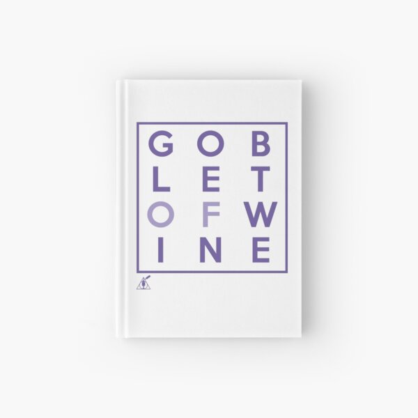 Goblet of Wine Hardcover Journal