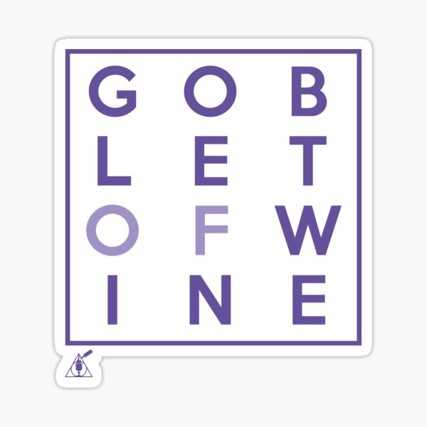 Goblet of Wine Sticker