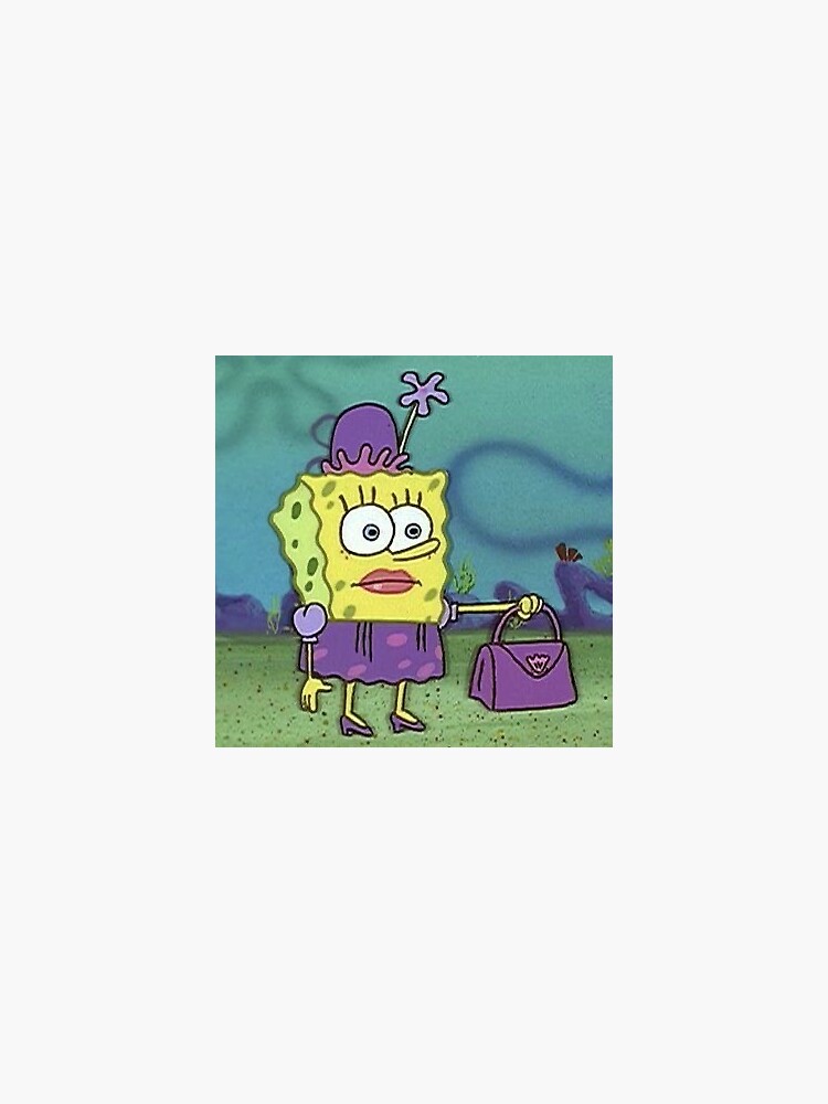 "Spongebob lady meme" Sticker for Sale by jessbless | Redbubble