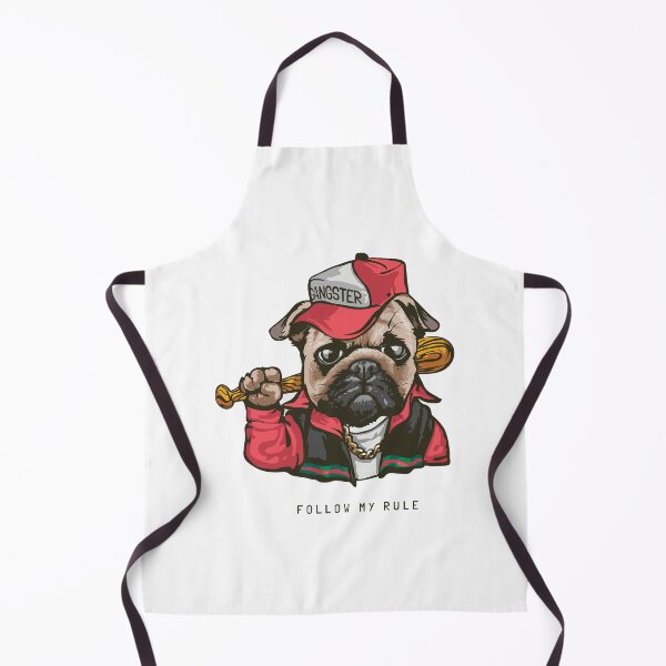 Item preview, Gangster Pug Dog Life Funny Design T-Shirt designed and sold by popotamfriends.