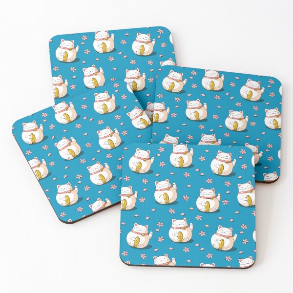 Item preview, Maneki neko cat pattern designed and sold by WelcomeToJapan.
