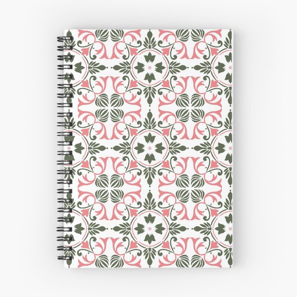 Item preview, Vintage Circle and floral tile pattern designed and sold by lovesuperkarma.