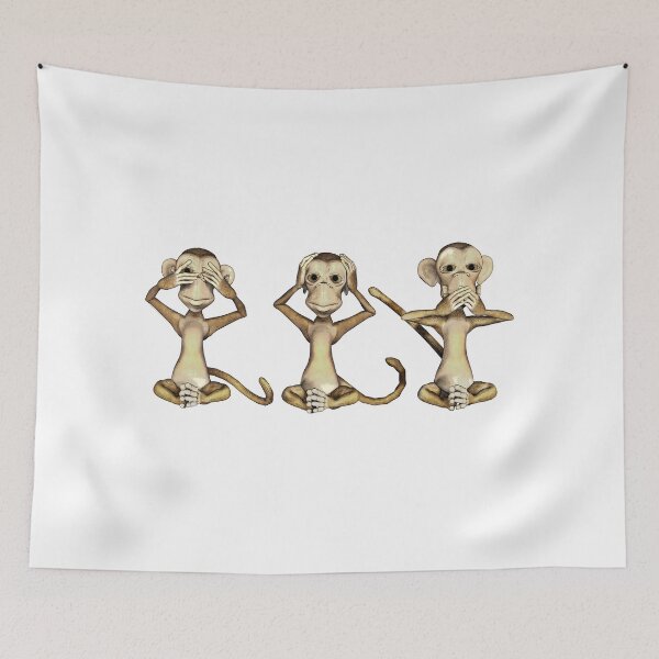 Item preview, The three monkeys, monkey designed and sold by MIRO3D.