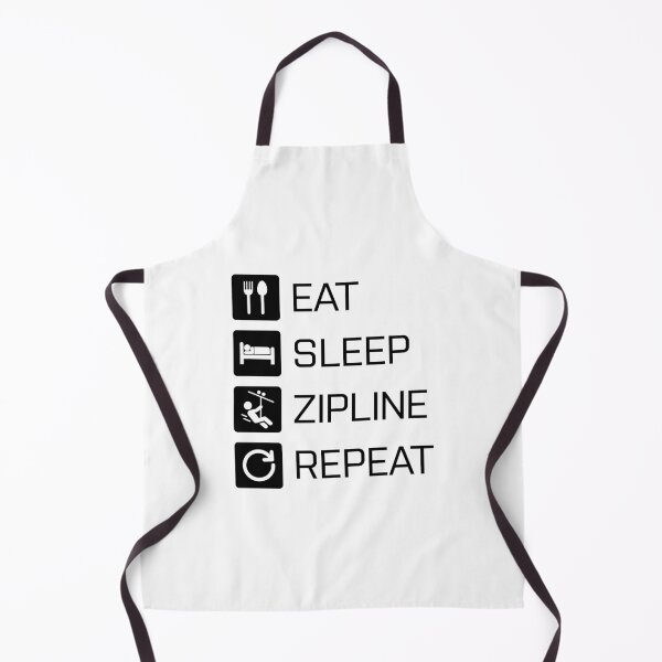 Item preview, Eat Sleep Zipline Repeat - black designed and sold by NVDesigns.