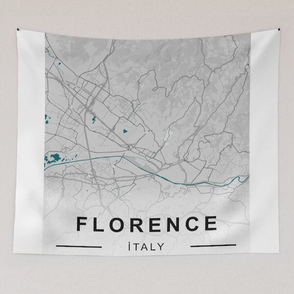 Item preview, FLORENCE CİTY ROAD MAP POSTER designed and sold by rashadat.