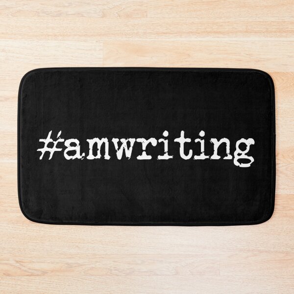 Item preview, #amwriting in White designed and sold by TeaRoseWriter.