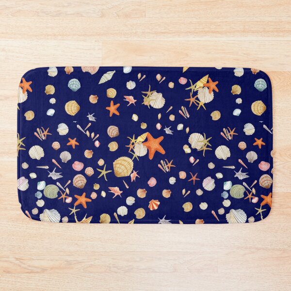 Item preview, Seashells Pattern - Royal Blue designed and sold by NPrintsDesign.