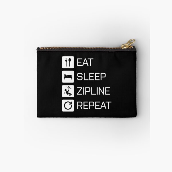 Item preview, Eat Sleep Zipline Repeat - white designed and sold by NVDesigns.